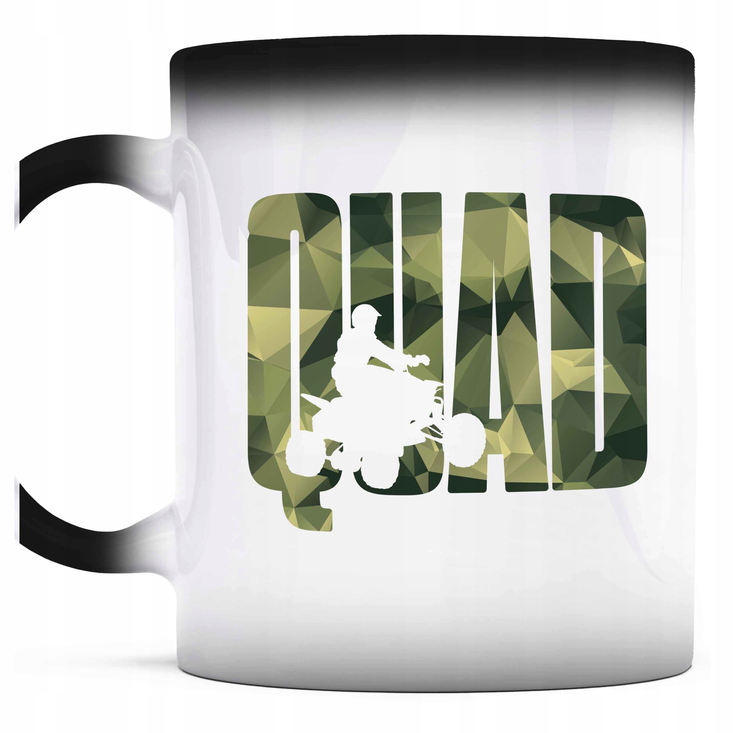 Kubek Magiczny do kawy Quad moro wojskowy