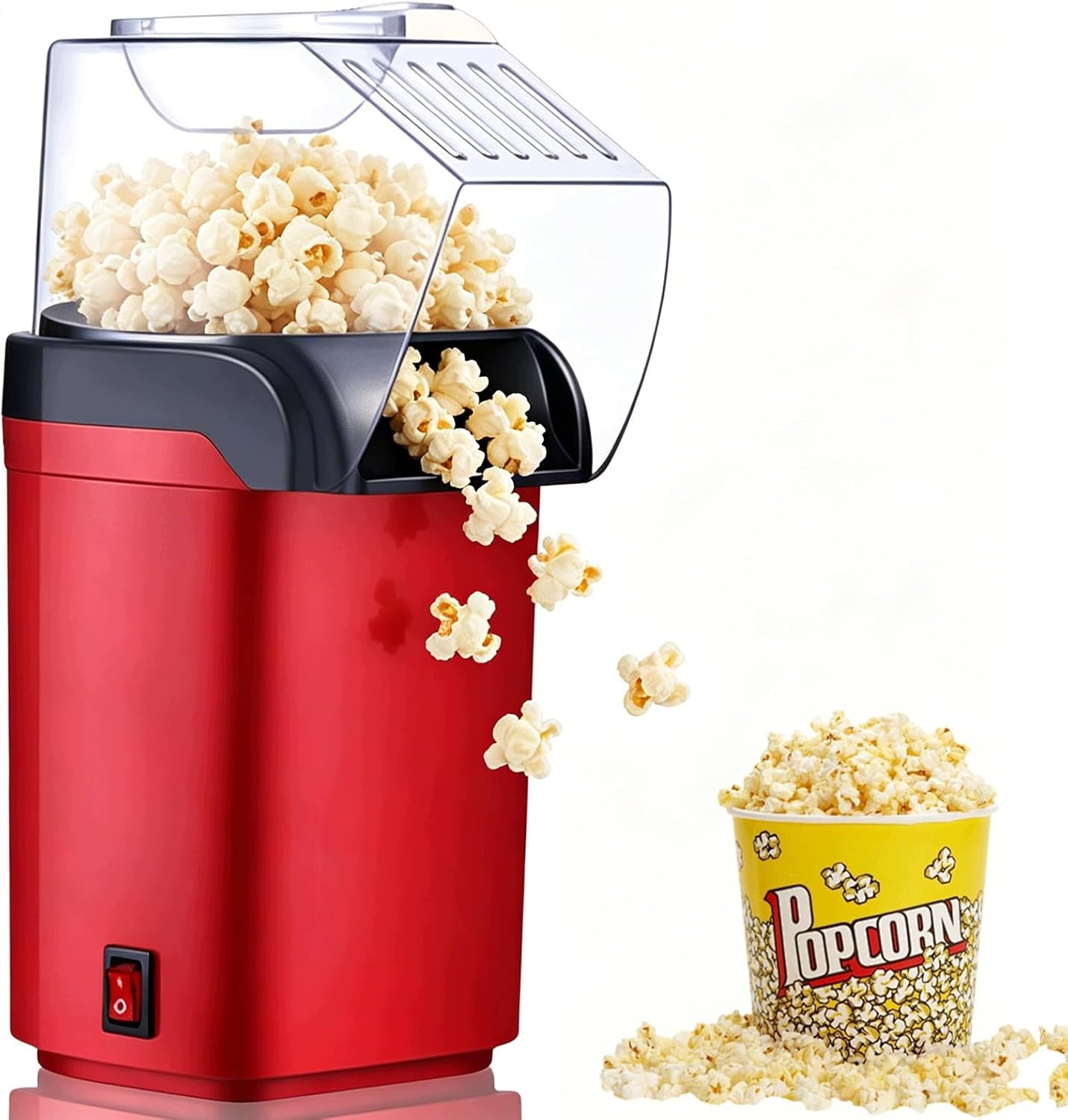 Maszyna Do Popcornu 1200 W, Gorące Powietrze, Zdrowy Popcorn W 2 Minuty