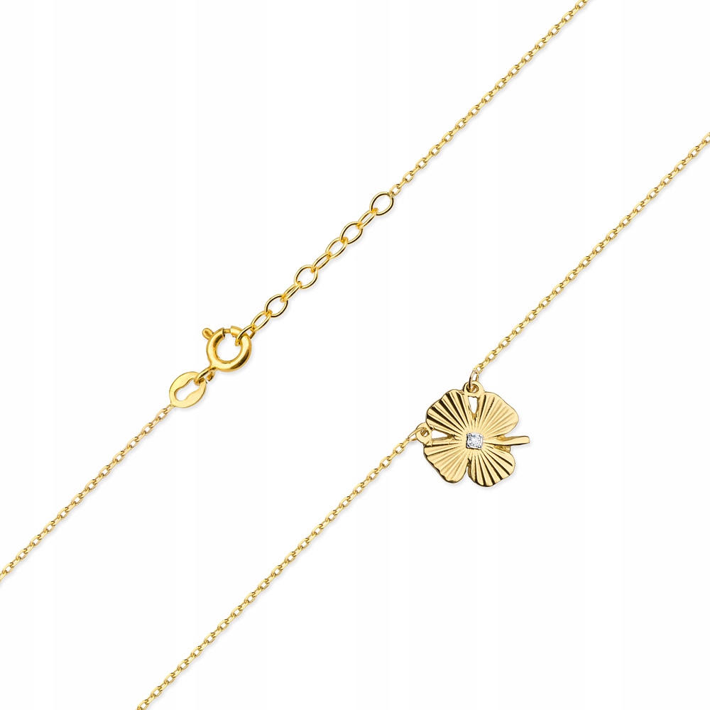 

Złoty Naszyjnik 585 Brylanty 0,005 ct - Celebrytka