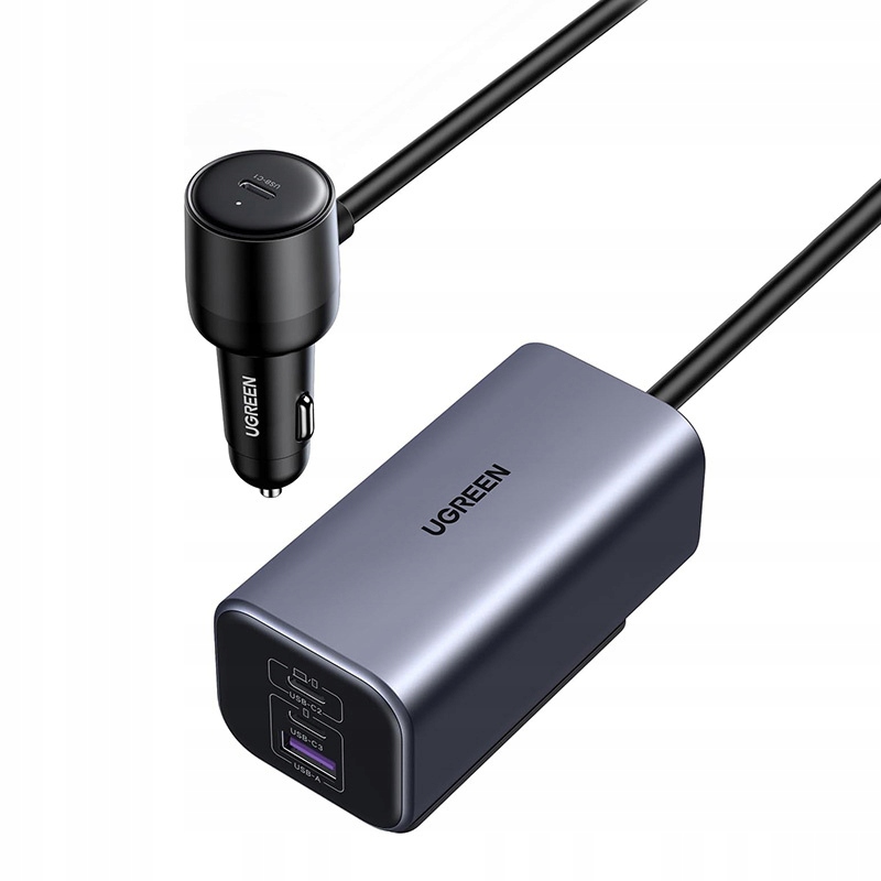 automobilová Ugreen EC706, Usb 2x Usb-c, 150 W