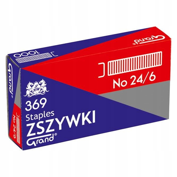 

Zszywki Grand 24/6 do zszywacza 1000 sztuk