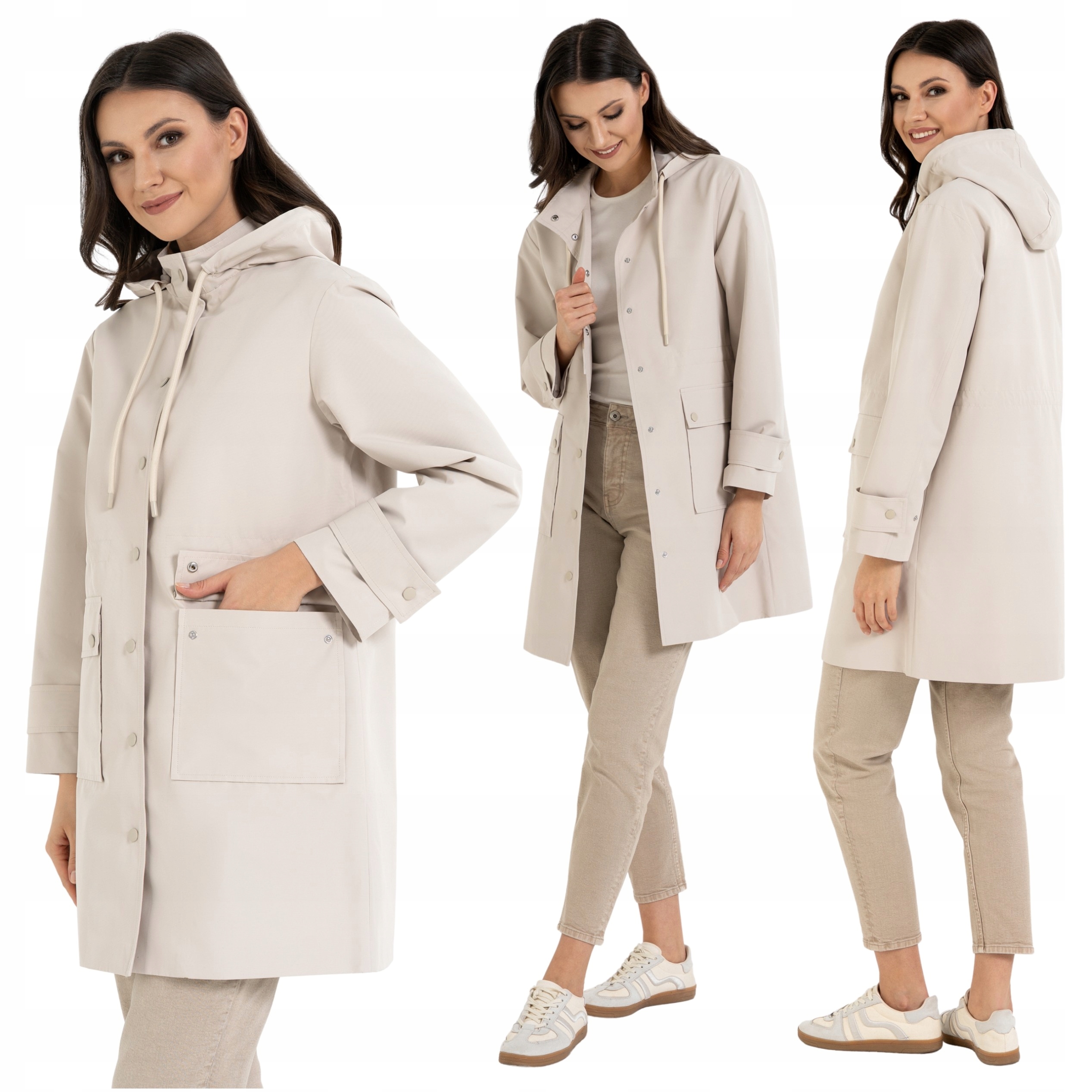 Dámská Parka Nepromokavá Bunda Přechodová Kabátek Moraj M