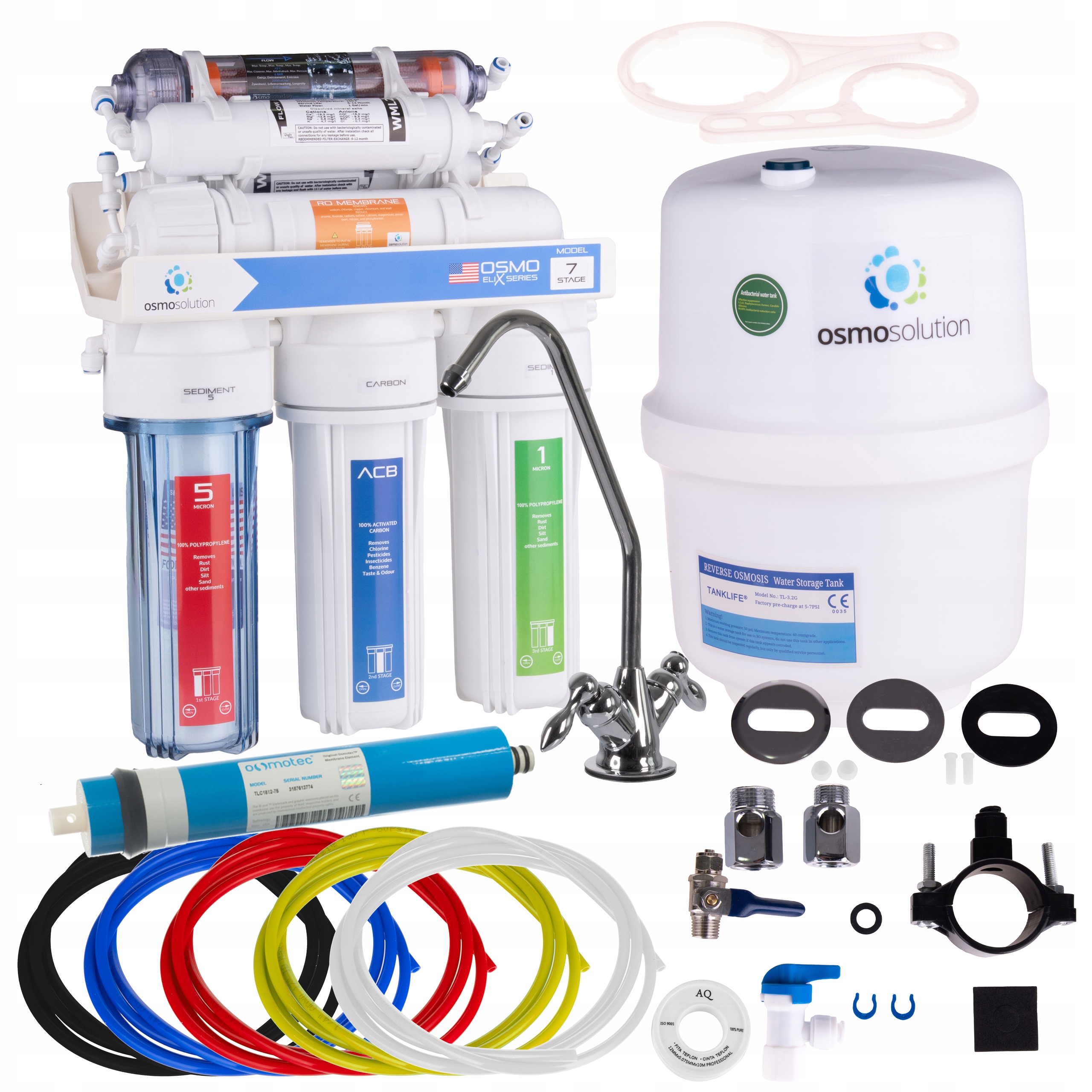 

Filtr Do Wody RO7 Jonizator Odwrócona Osmoza 75GPD