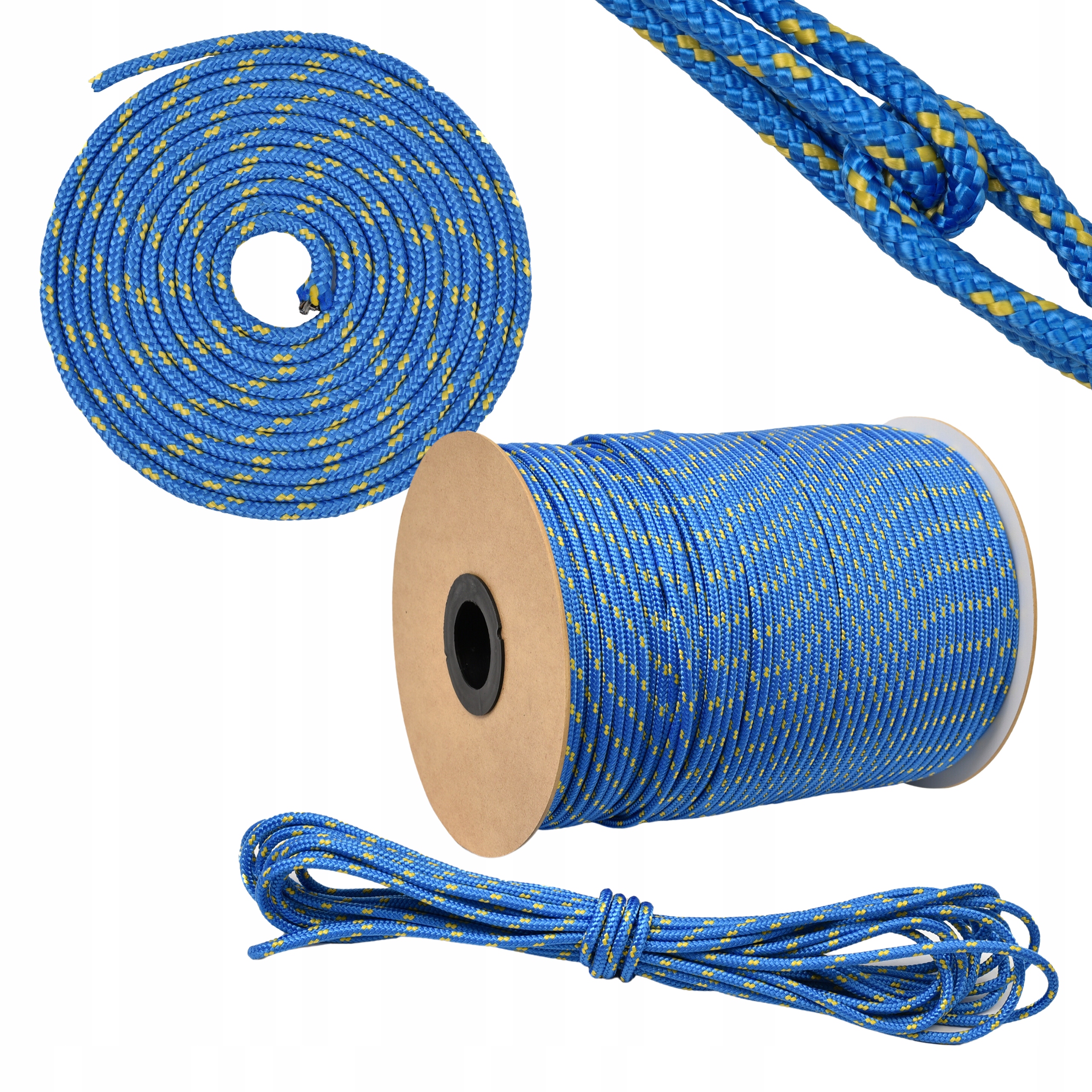 LINKA POLIPROPYLENOWA LINA PLECIONA MOCNA 10mm 40M Typ sznurek