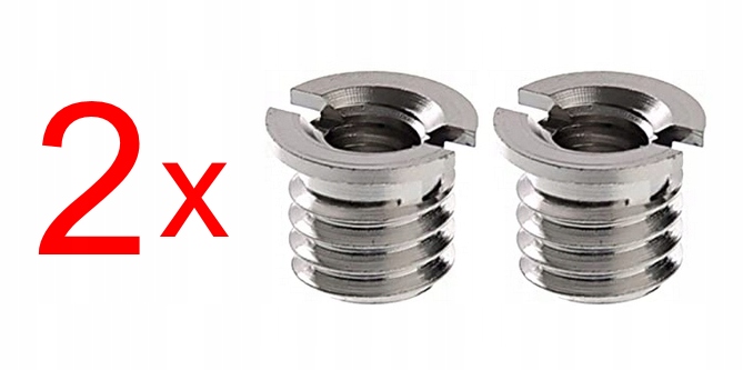 

2 x Adapter Przejściówka Redukcja 1/4 na 3/8 cala