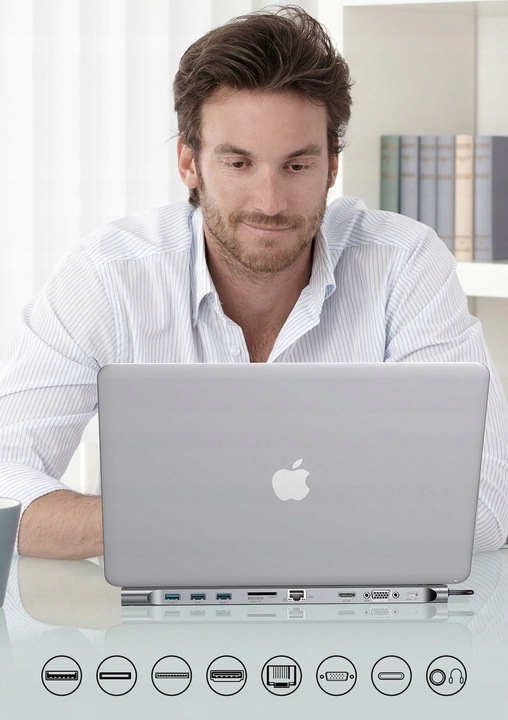 Adapter HUB podkładka 10w1 HUB A011) Marka K&M