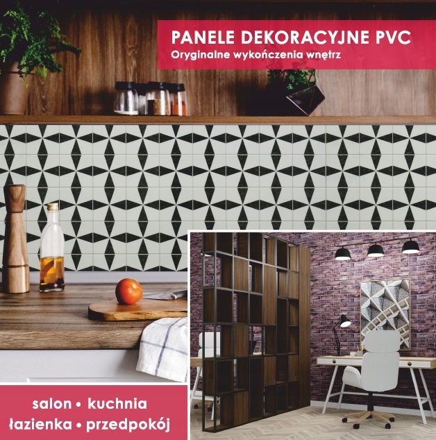 Panel dekoracyjny PVC (pastelowe kafelki) Marka inna