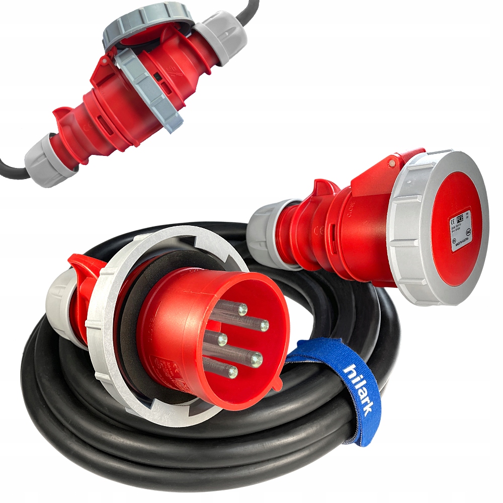 Predlžovací Kábel stavebný silový IP67 16A 400V niklovaný H07RN-F 5x2,5 15 m