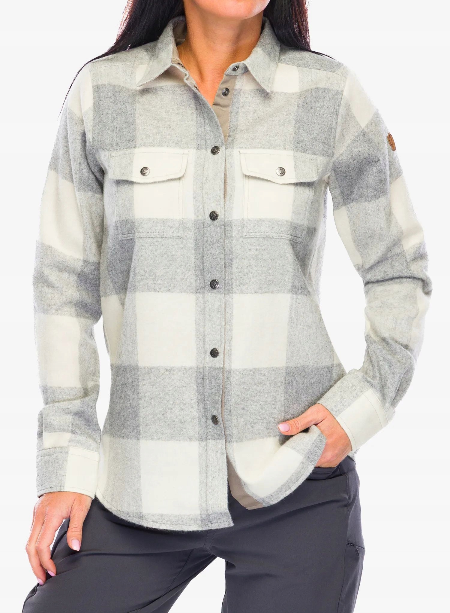 Dámská turistická košile Fjallraven Canada Shirt fog/chalk white M