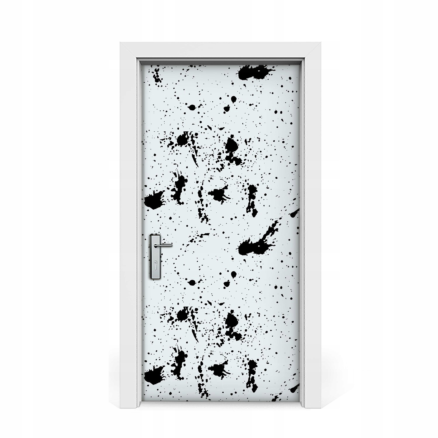 

Naklejka na drzwi okleina Czarne plamy 95x205
