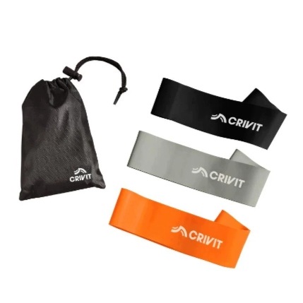 Zestaw 3 szt. mini gumy oporowe Crivit 30x5 cm