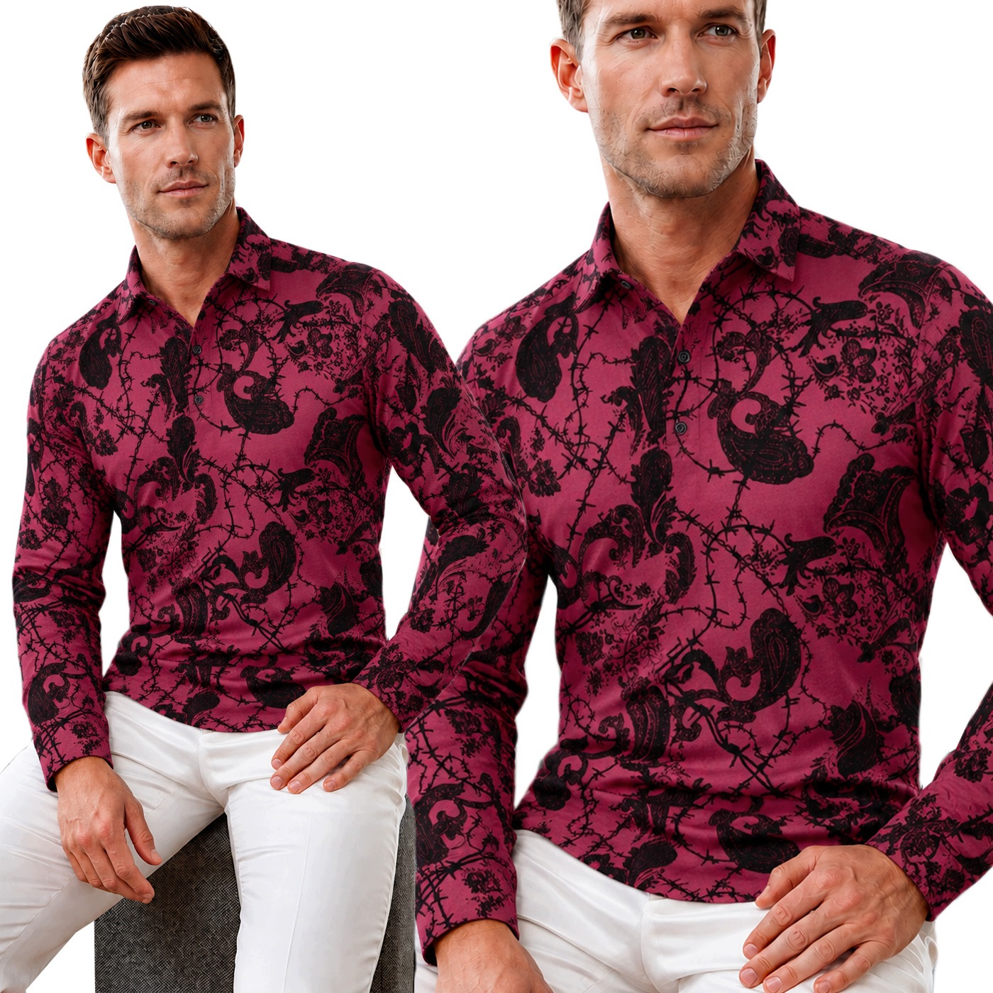 Tričko s dlouhým rukávem Polo Mikina Mondo Exclusive Casual