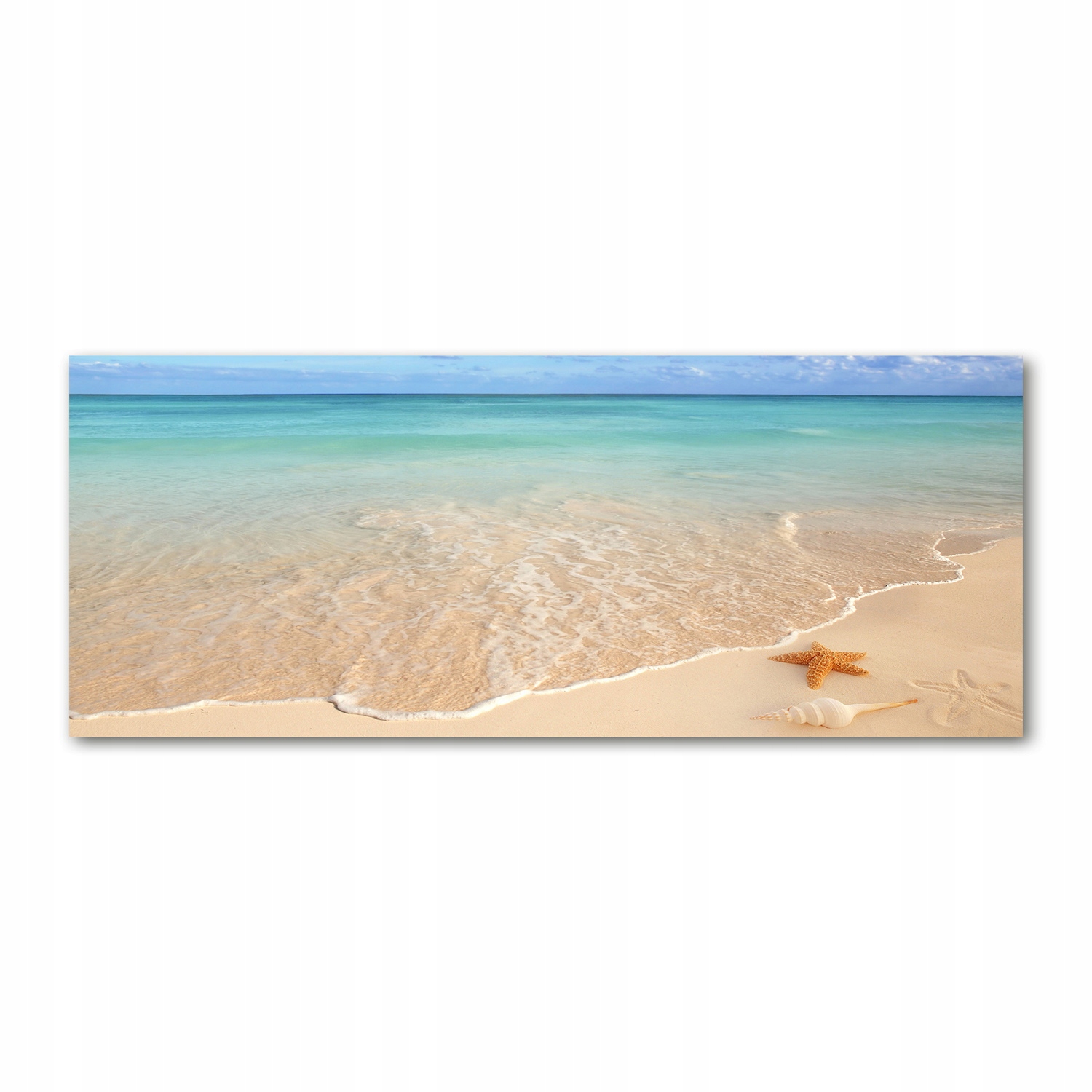 

Foto obraz szkło akryl Rozgwiazda na plaży 125x50