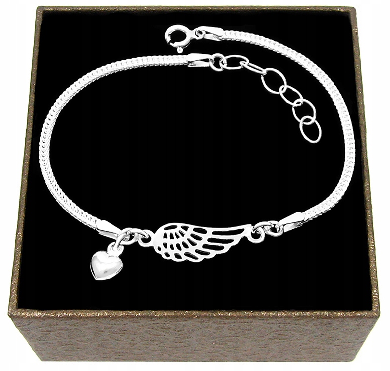 

Bransoletka Skrzydło Anioła srebro próby 925 B86