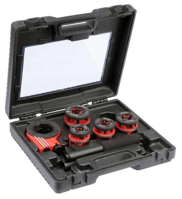 YATO YT-29001 GWINTOWNICA RĘCZNA DO RUR GŁOWICE NARZYNKI 3/8" 1/2" 3/4" 1" Kod producenta YT-29001