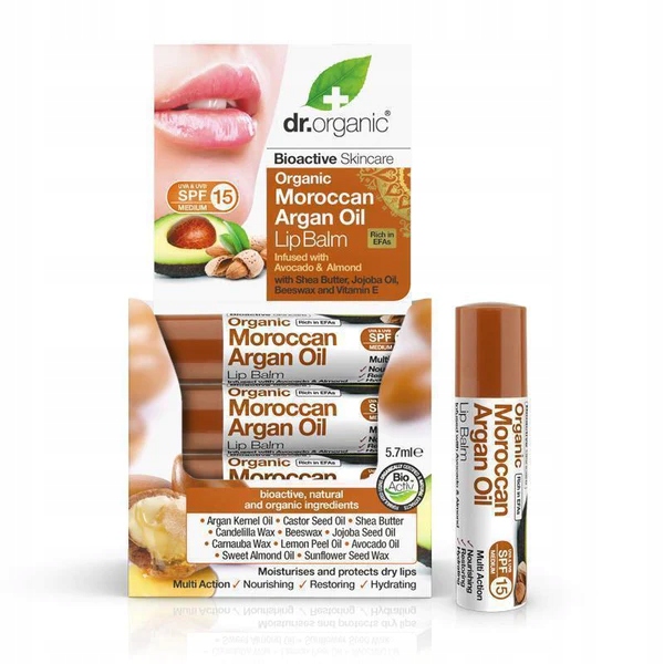 

Dr.Organic Bio balsam do ust Olej Arganowy