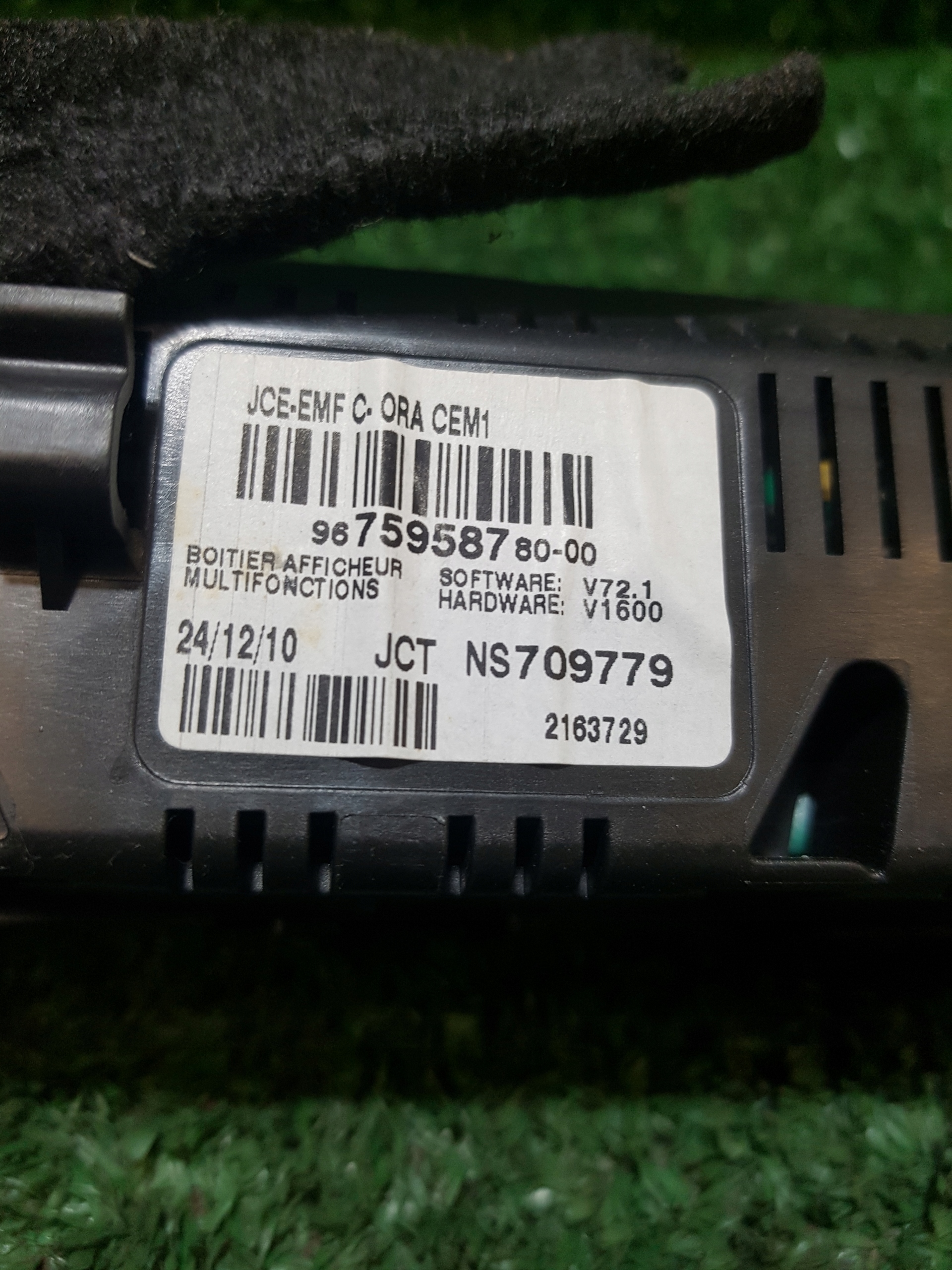 display RADIA CITROEN DS-3 9675958780