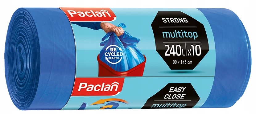 

Paclan Worki na Śmieci Multitop z Uszami 240L A'10