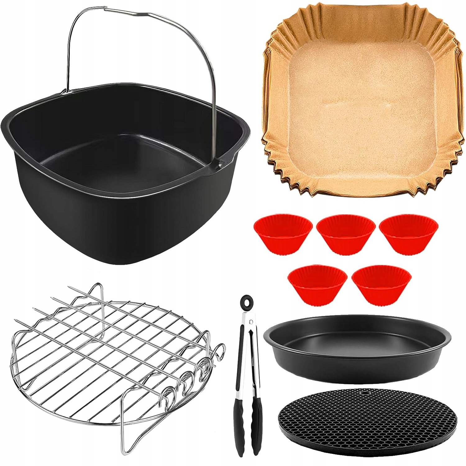 Akcesoria Do Frytkownicy Zestaw 11 elementów Air Fryer Do Philips Airfryer