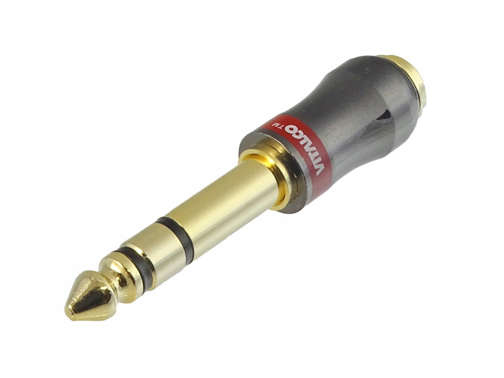 Adapter przejście Jack wtyk 6.3mm gniazdo 3.5mm (stereo) Vitalco JP122