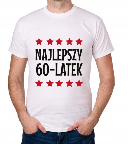

koszulka Najlepszy 60-LATEK 60 Urodziny prezent