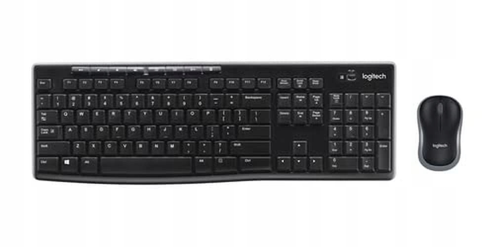 Logitech Bezprzewodowa klawiatura z myszką kombi MK270 Czarny Azerty