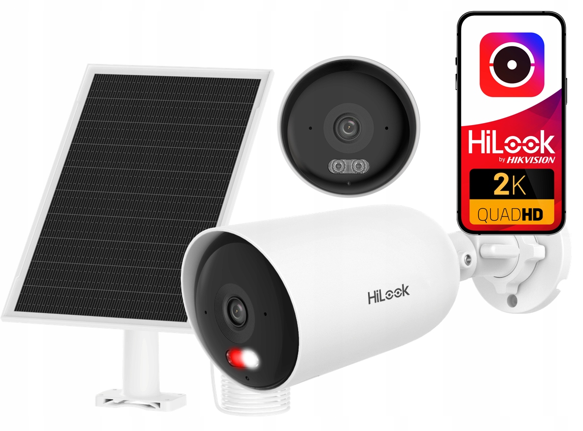 4G Lte kamera IPC-CFS04/4G HiLook od Hikvision se solárním panelem na Sim kartu