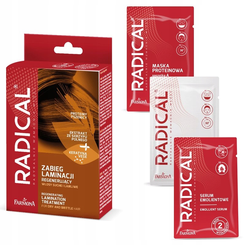 

Radical Zabieg laminacji włosów regenerujący 35ml