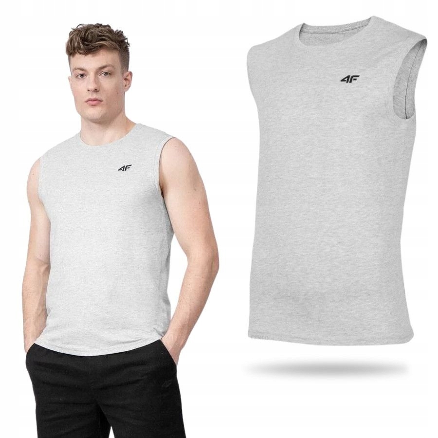 KOSZULKA MĘSKA 4F BEZ RĘKAWÓW TANK TOP PODKOSZULEK