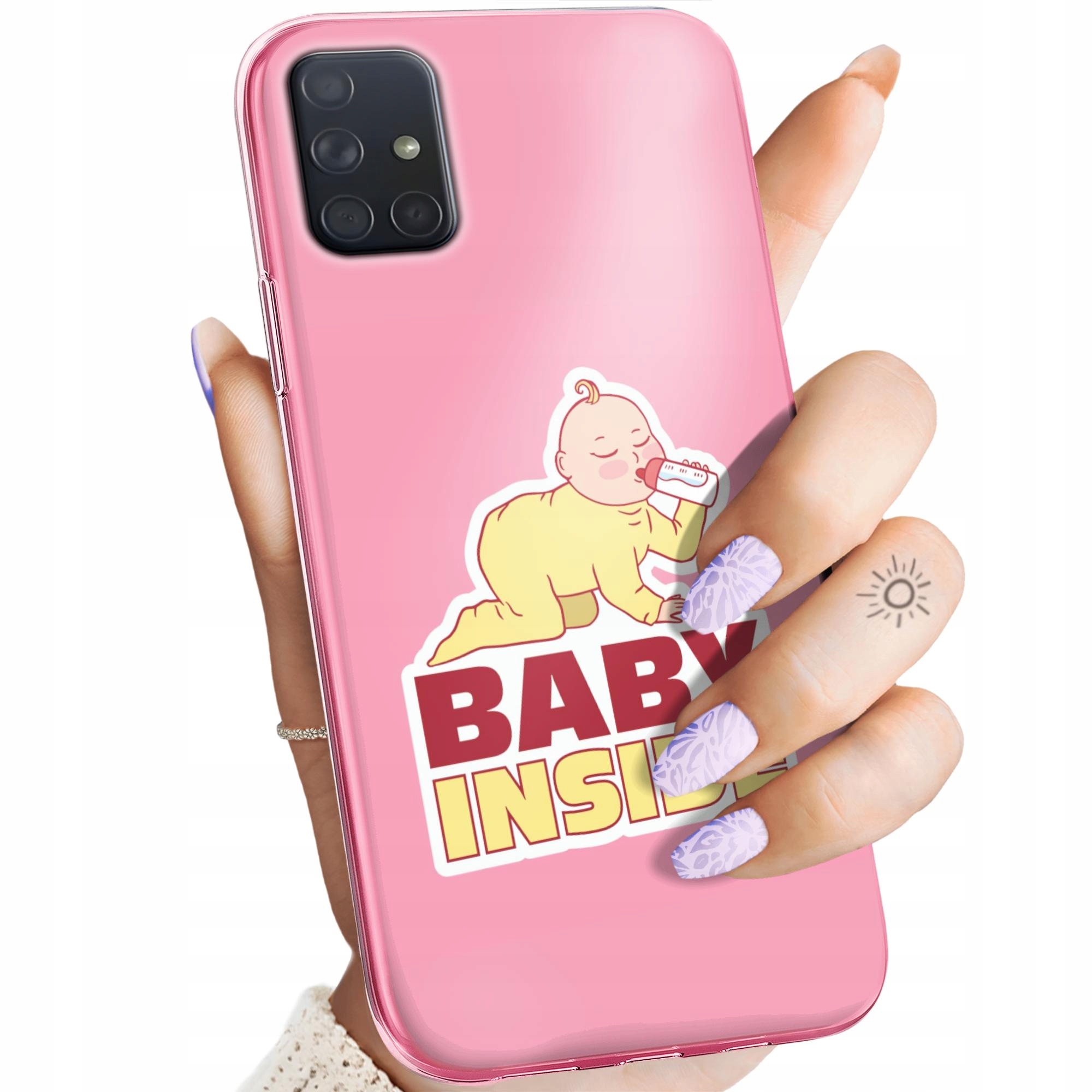 Etui Do Samsung Galaxy A71 Gender Reveal Pregnant Baby Shower Obudowa