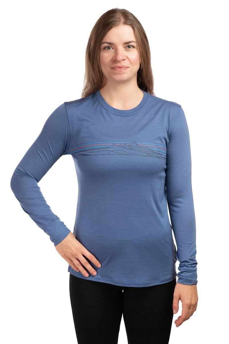 Patagonia Koszulka wspinaczkowa damska L/s Cap Cool Merino Graphic Women s