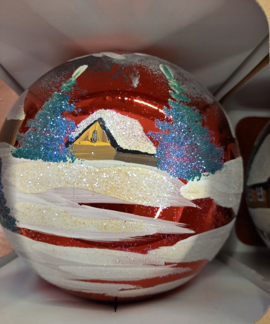 bombka dekorowana 10cm ornament | D01100 — 6