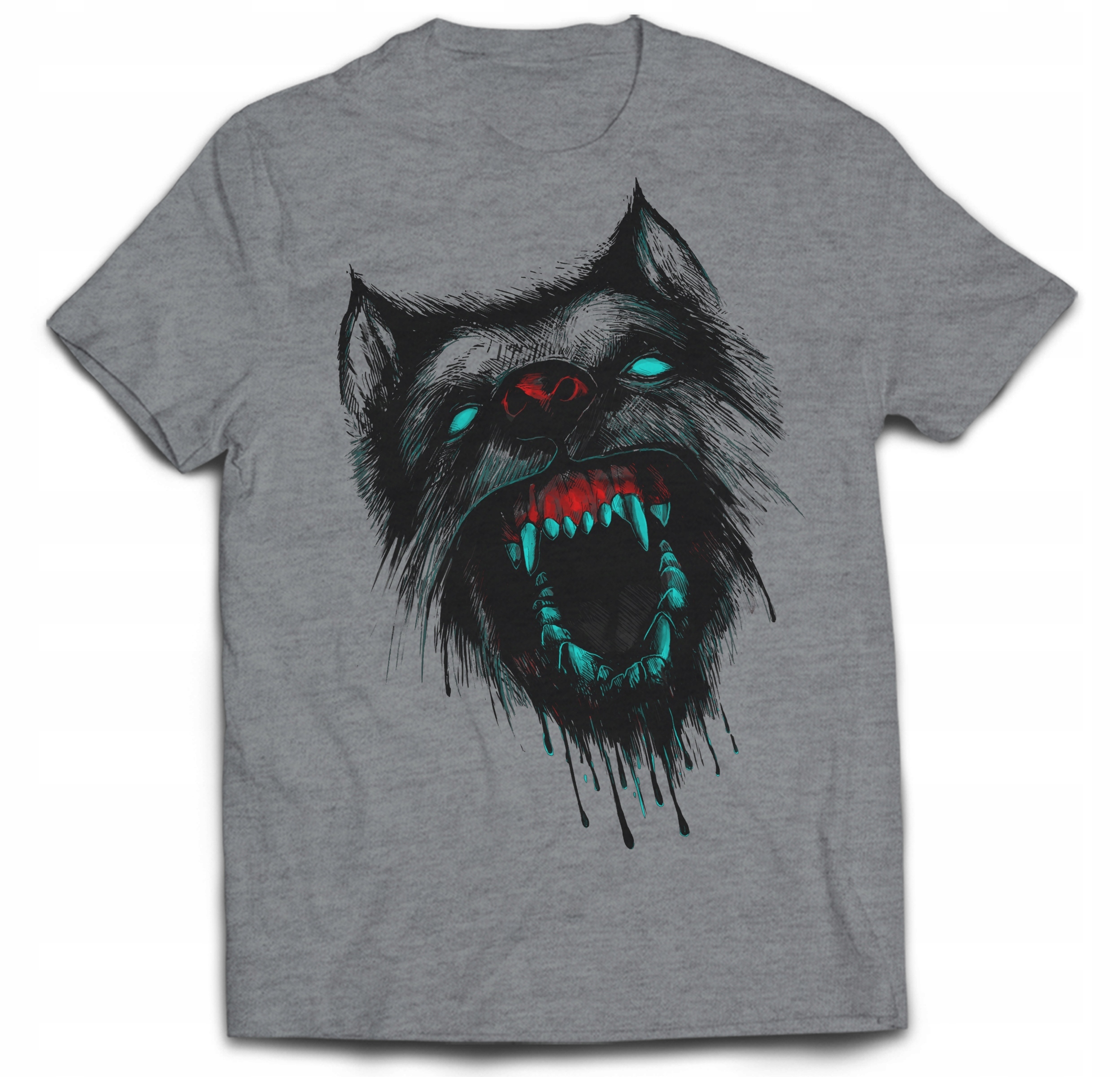 

Koszulka Z Wilkiem Tshirt Wilk Wataha Wilki XL