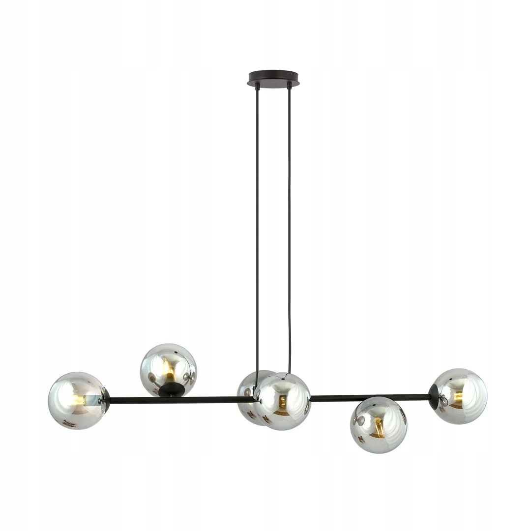 Závesná Lampa Emibig 6xE14 Rossi 6 Bl/grafit 875/6