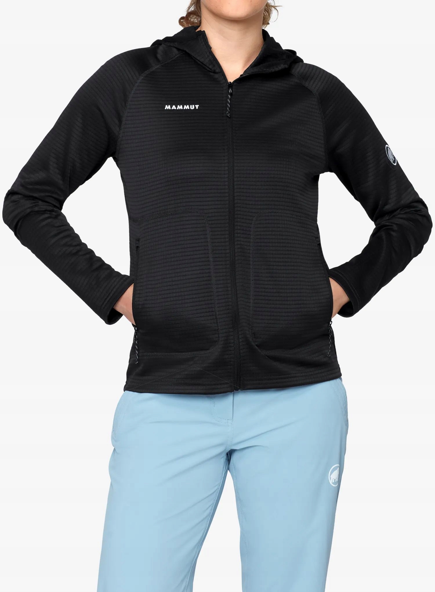 Mikina dámská rozepínací Mammut Crag ML Hooded Jacket černá Xs
