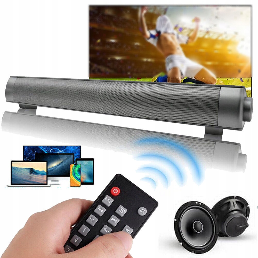 Počítačový Reproduktor Soundbar Notebook Pc Televizorový Bluetooth/aux/rca