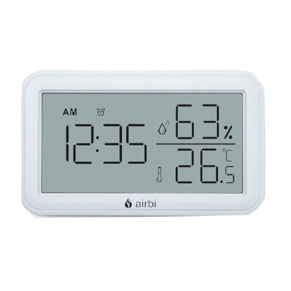 

Airbi Line zegar z termohigrometrem i budzikiem