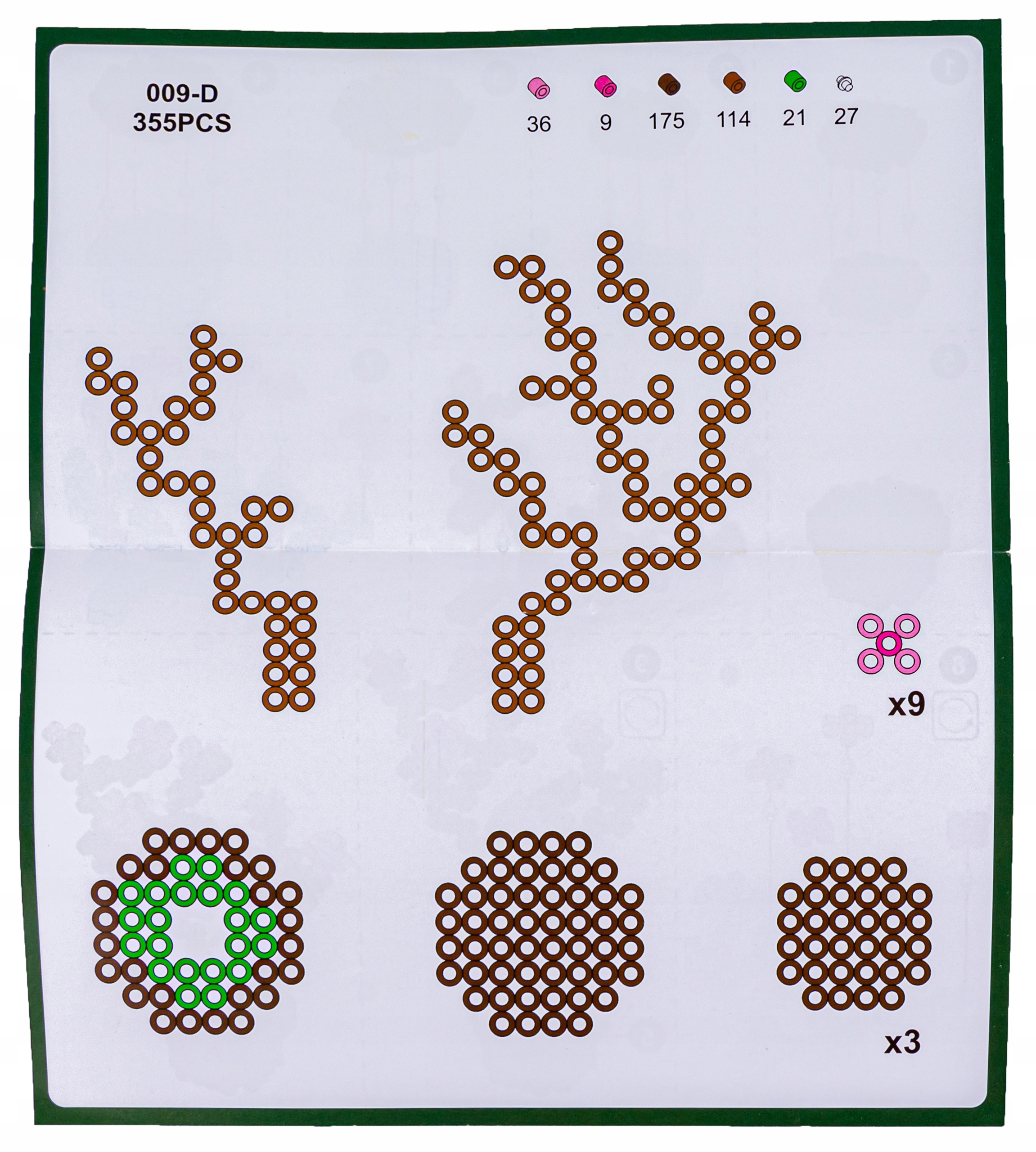 Koraliki do prasowania szablony zestaw PRASOWANKI PRASOWANKA kwiaty WALIZKA Bohater brak