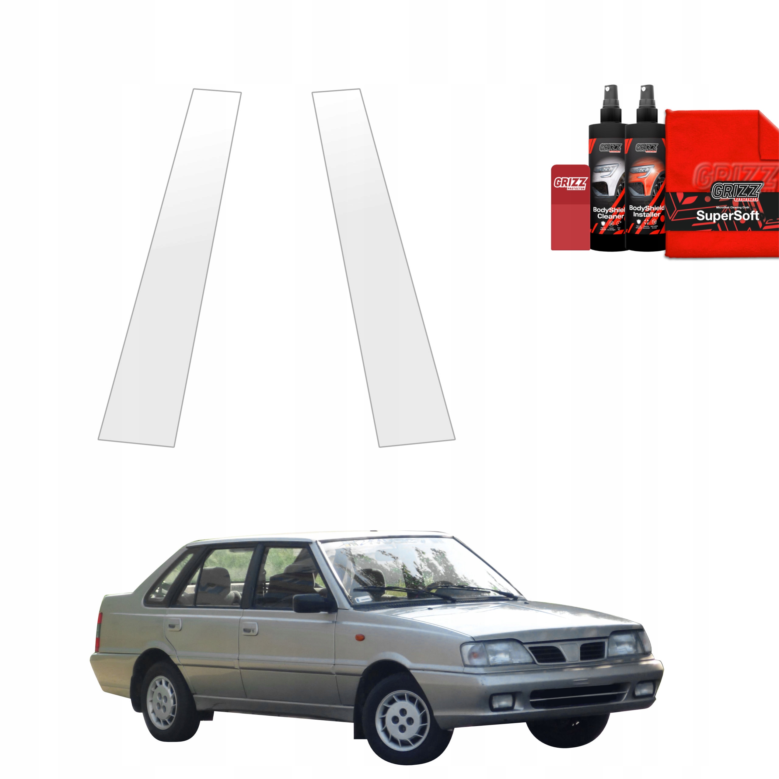 2v1 Fólie Ppf dýha na sloupky pro Polonez Atu (1996-1997)
