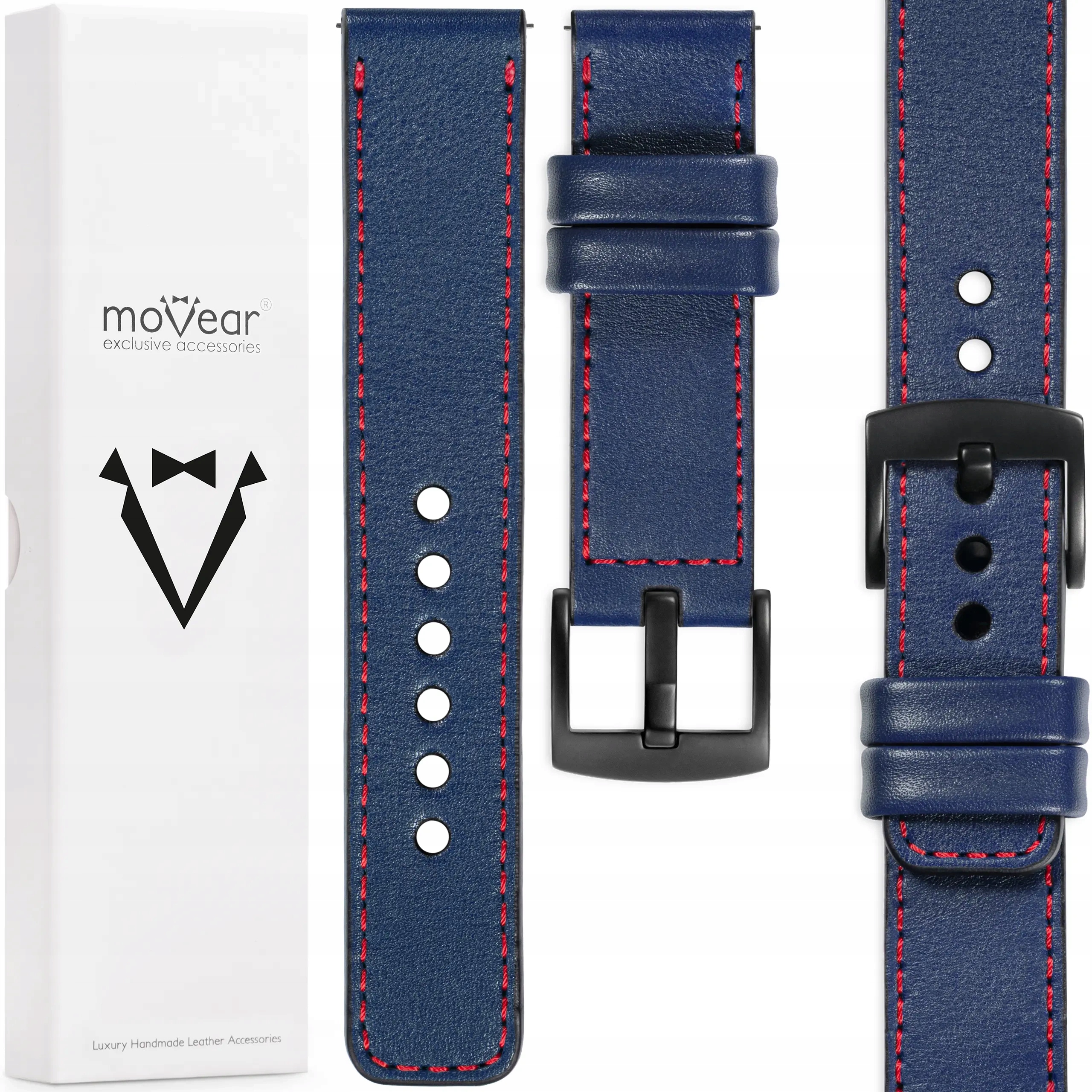 Pásek 20 mm pro Huawei Watch Gt 3 2 Kožený Elegantní Polský Movear