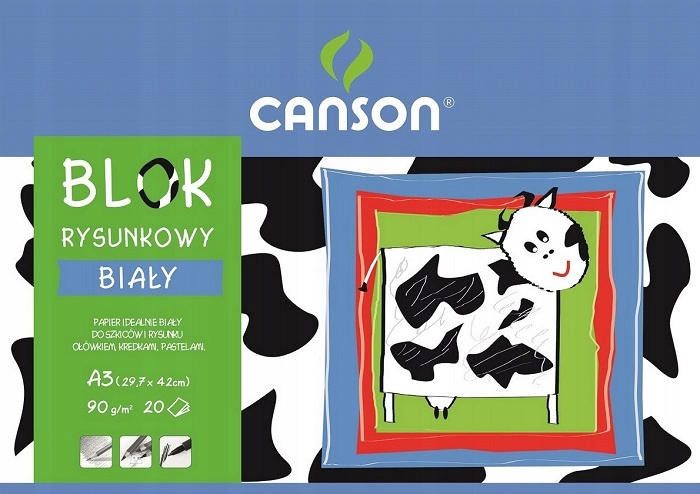 

Blok rysunkowy A3 Canson 90 g, 20K Biały