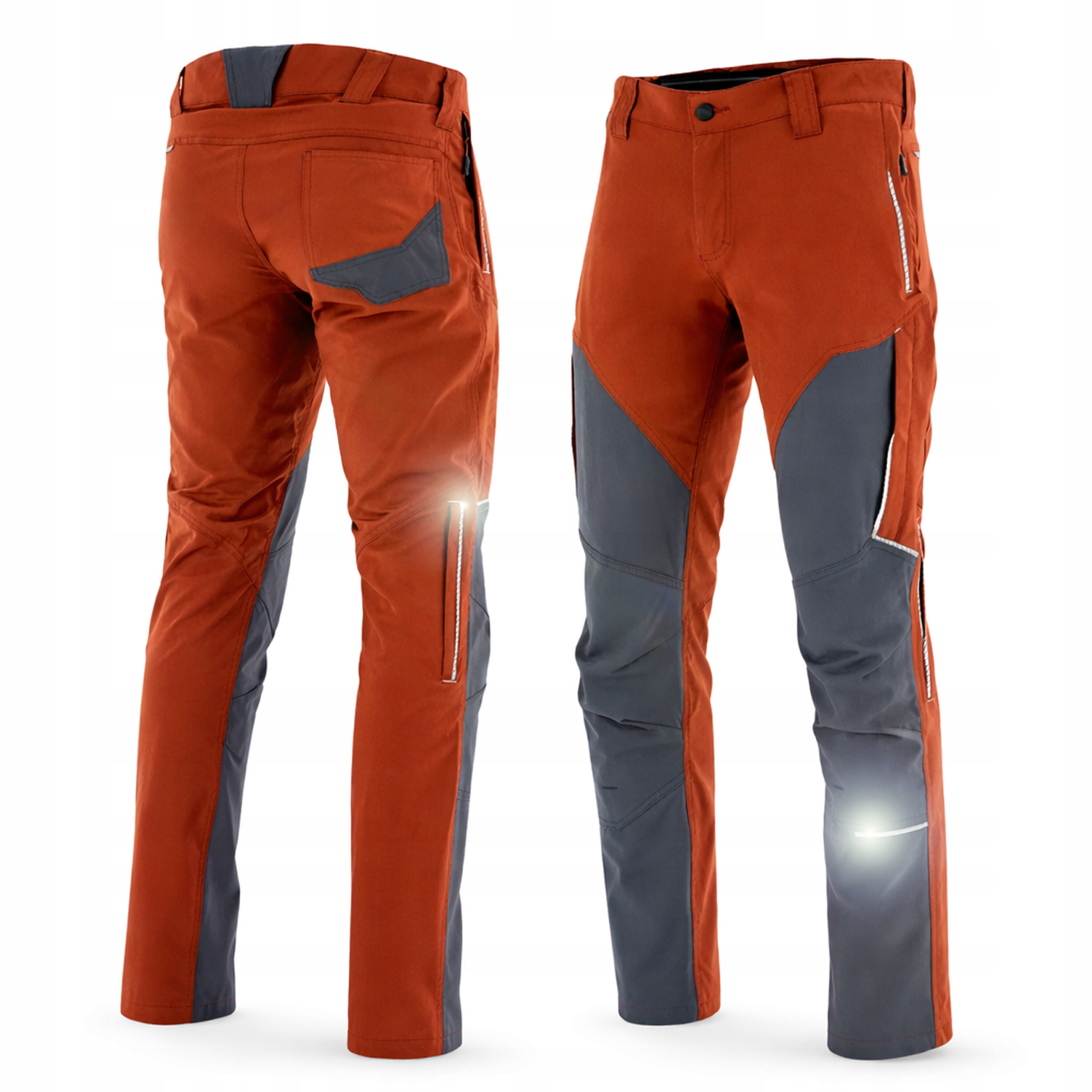 Elastyczne spodnie robocze Męskie Do Pasa Strech Mocne treeking Ochronne