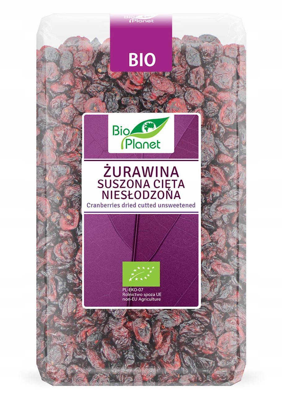 Levně Brusinky Sušené Půlené Neslazená Bio 1 kg Bio Planet
