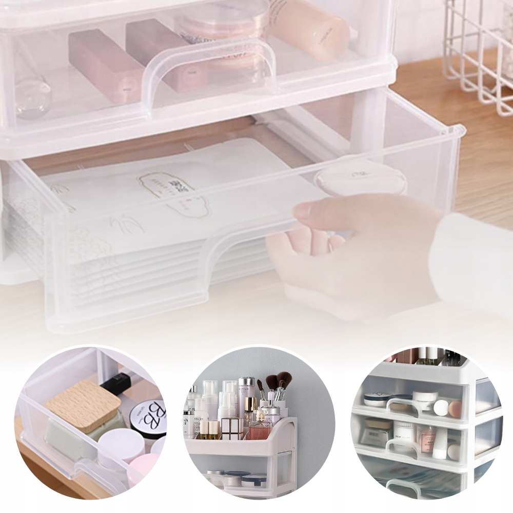 SZKATUŁKA ORGANIZER NA KOSMETYKI SZUFLADY XXL Waga produktu z opakowaniem jednostkowym 0.5 kg