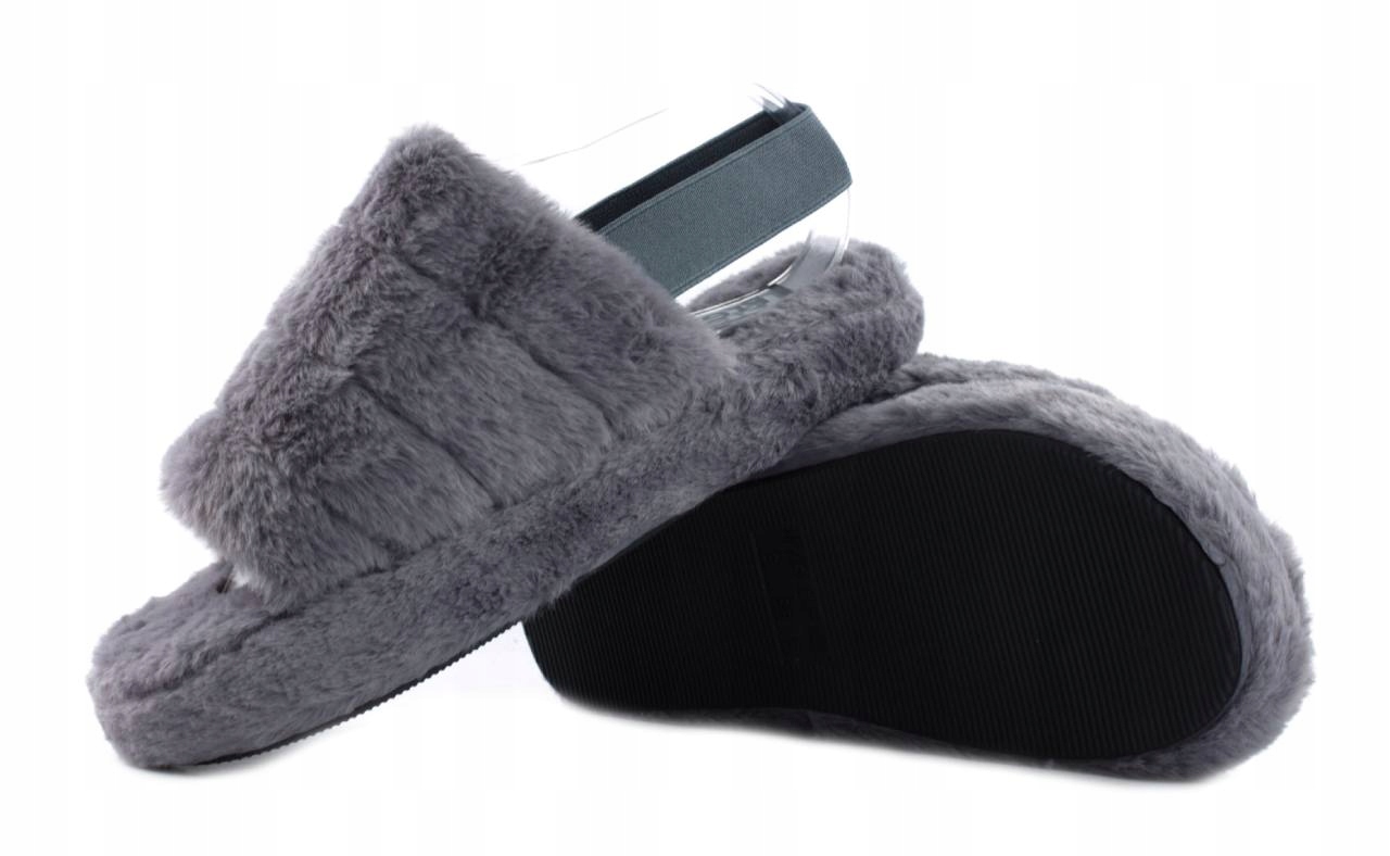 

260 Modne Futrzane Bambosze Damskie R. 38