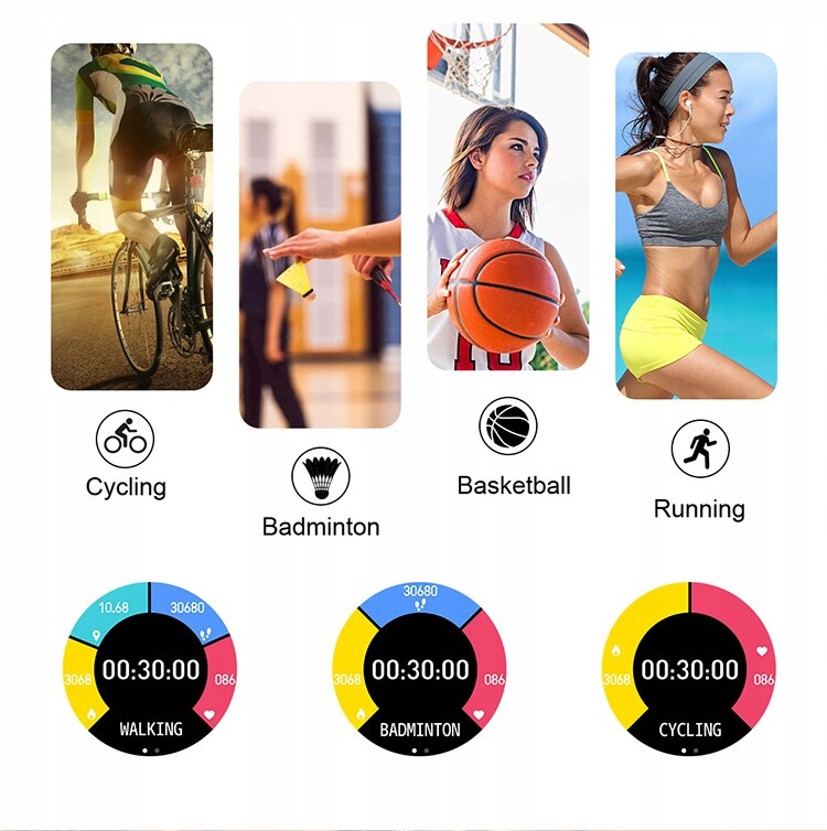Zegarek SMARTWATCH DAMSKI PACIFIC CIŚNIENIOMIERZ Rodzaj paska Inny