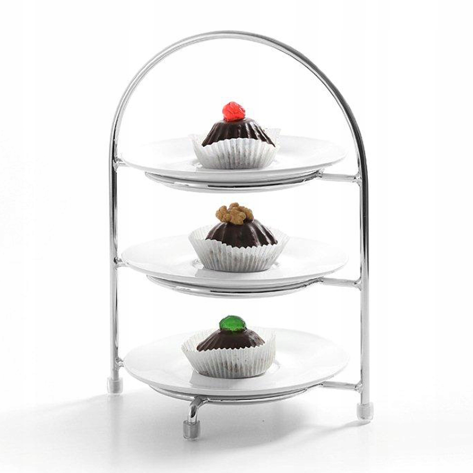 Stojak ekspozytor na 3 talerze o śr. 27 cm stalowy - Hendi 425473 Kod producenta 8711369425473