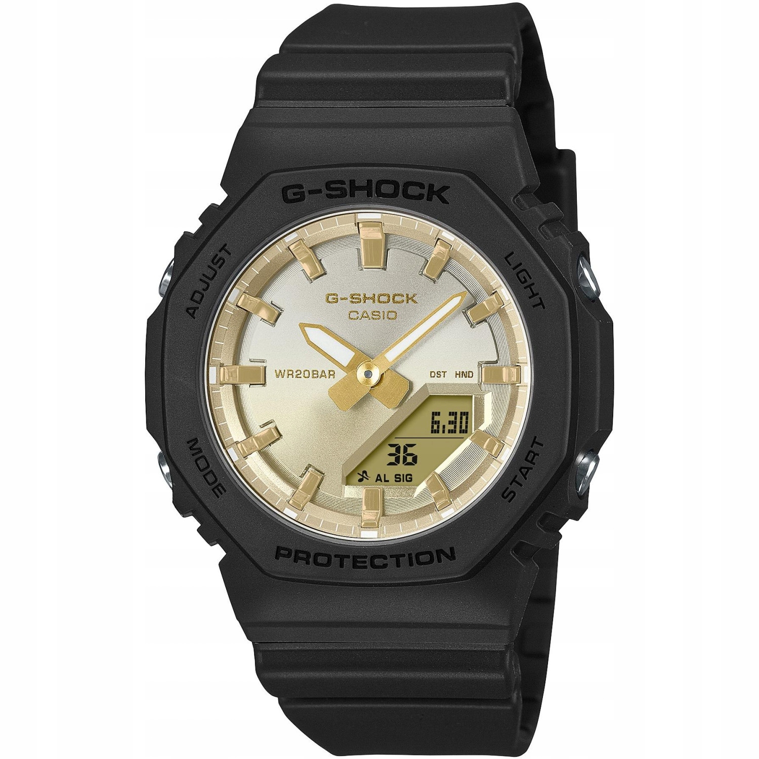 Hodinky Casio G-Shock GMA-P2100SG-1AER, černý řemínek