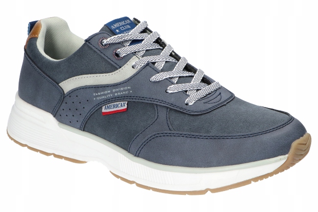 American Club RH122 Adidasy Memory Foam System Polobotky Pánské Boty Navy 45