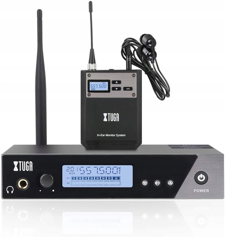 Douszny odsłuch bezprzewodowy monitor Uhf